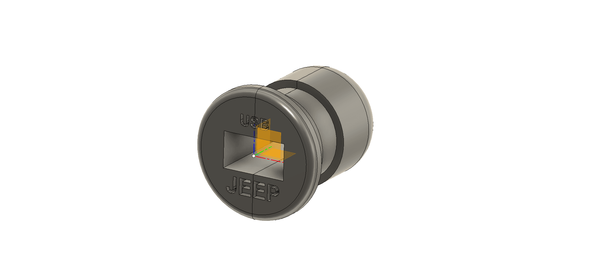 Cigarette-Lighter USB Port Housing