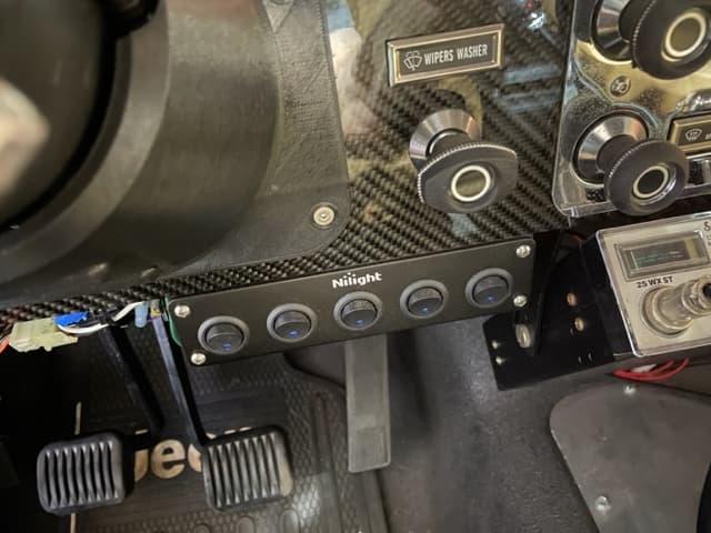 Five-Gang Rocker-Switch Bracket