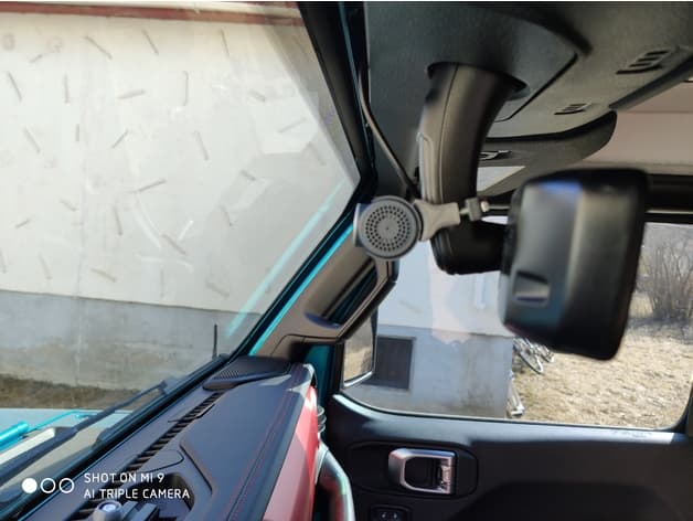 Windshield-Folding Dash-Camera Mount — image 1 of 5